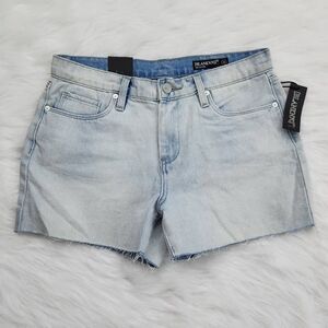 Blank NYC‎ Women’s Light Blue The Fulton Roll Up Cotton Denim Shorts Size 28